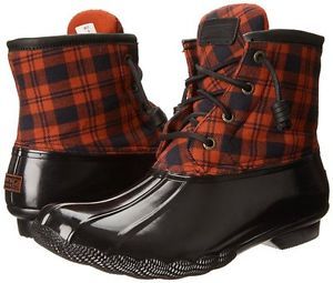 sperry duck boots tied